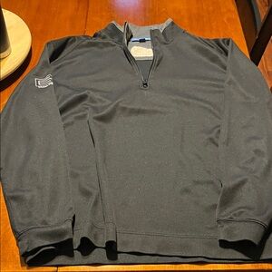 Port Authority Black Zip-Up Men's Sweater